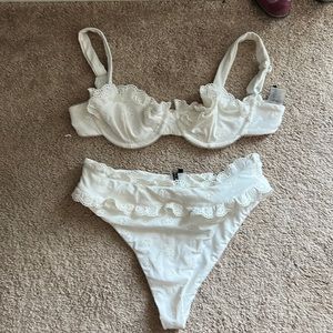 For love and lemons white eyelet bikini